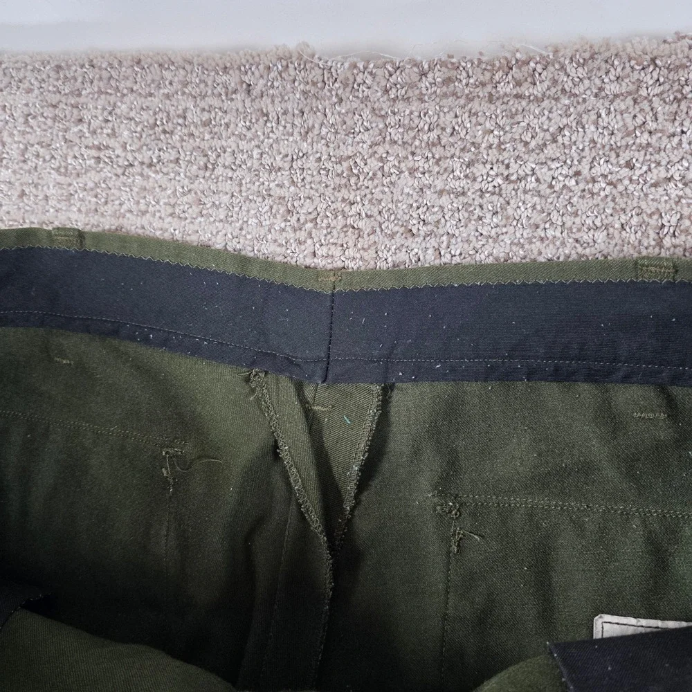 Vintage 1981 80s Terry Fire Resistant Trousers Mens 38x30 Green Aramid *READ*